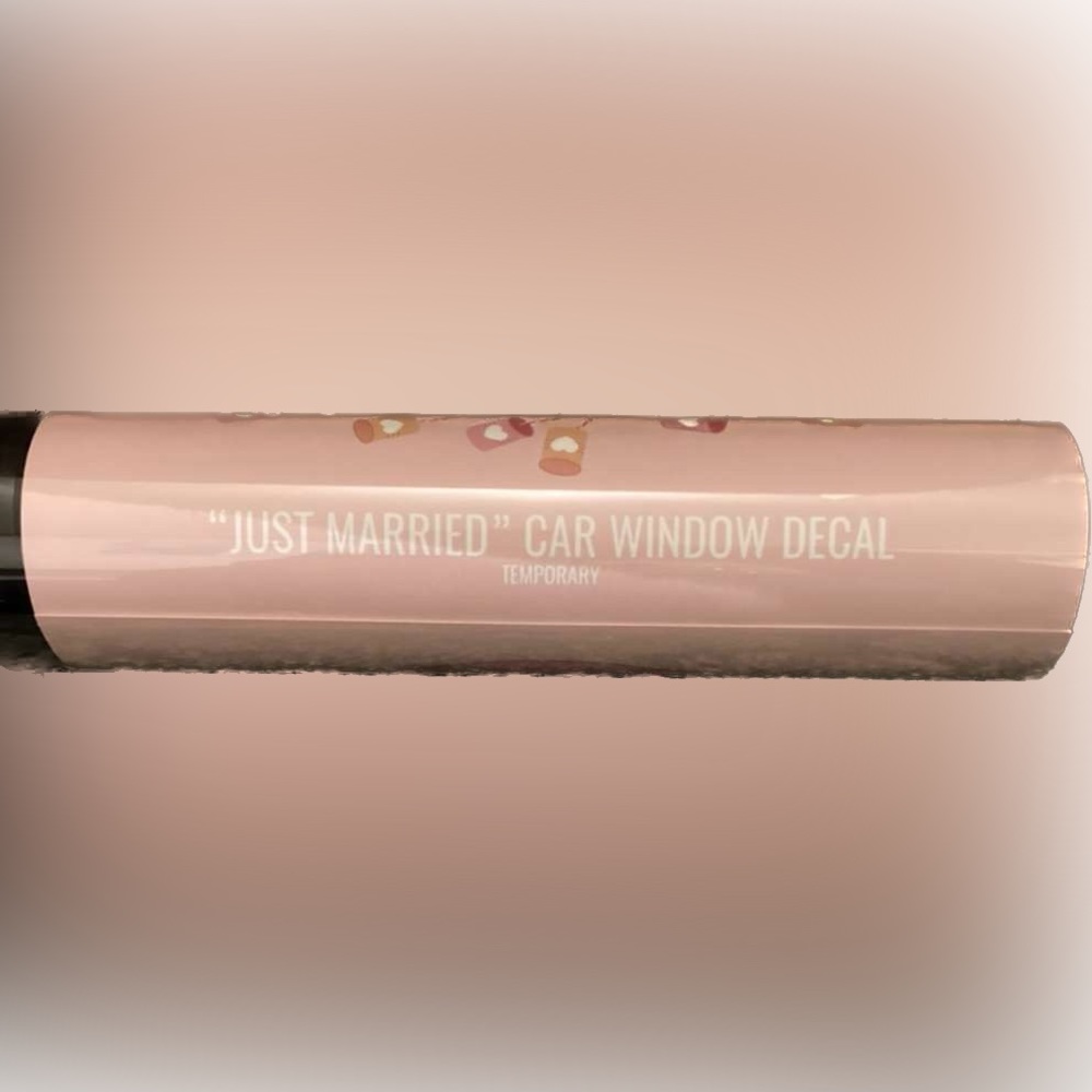 Just Married Car Decal